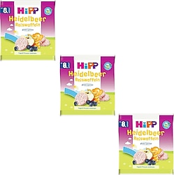 Hipp Organik Yaban Mersinli Pirinçli Bebek Gofreti 30 gr 3 Adet