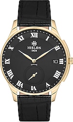 Hislon Classic CL120G-04BG Siyah-Altın Erkek Kol Saati
