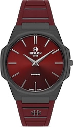 Hislon Classic CL127T-14KN Silikon Kordon Bordo Erkek Kol Saati