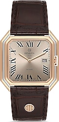 Hislon Classic CL170T-07KR Deri Kordon Kahverengi Erkek Kol Saati