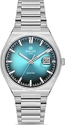 Hislon Classic CL222S-10SS Gümüş-Yeşil Erkek Kol Saati