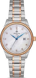 Hislon Classic Queen Diamonds QL113T-09SR Çelik Kordon Gümüş-Rose Gold Kadın Kol Saati