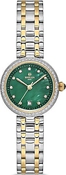 Hislon Classic Queen Diamonds QL160T-15SG Gümüş-Yeşil Kadın Kol Saati