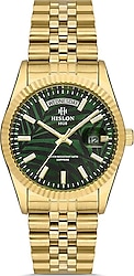 Hislon Classic Queen QL126G-15SG Altın-Yeşil Kadın Kol Saati