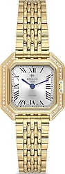 Hislon Classic Queen QL170G-02SG Altın-Beyaz Kadın Kol Saati