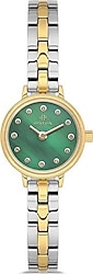 Hislon Classic Queen QL181T-15SG Altın-Yeşil Kadın Kol Saati
