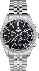 Hislon Date DT117S-04SS Gümüş-Siyah Erkek Kol Saati