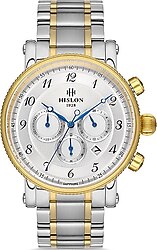 Hislon Masterwork MS102T-02SG Çelik Kordon Gümüş-Altın Erkek Kol Saati