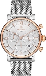 Hislon Masterwork MS105T-02SR Hasır Kordon Gümüş-Rose Gold Erkek Kol Saati