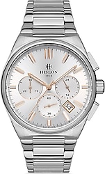 Hislon Masterwork MS136S-02SR Çelik Kordon Gümüş Erkek Kol Saati