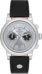 Hislon Masterwork MS164S-10BS Deri Kordon Siyah Erkek Kol Saati