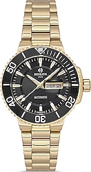 Hislon Solid Queen QD137T-04SG Altın-Siyah Kadın Kol Saati