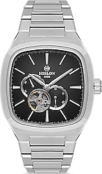 Hislon Solid SD218S-04SS Gümüş-Siyah Erkek Kol Saati