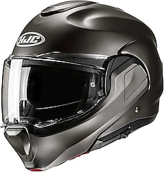 HJC F100 Mat Titanium Çene Açılır Motor Kaskı