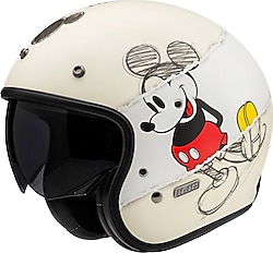 HJC V31 Disney Mickey Sketch Açık Motor Kaskı