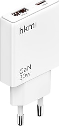 Hkm Tech Extra Slim GaN 30 W Hızlı Şarj Adaptörü