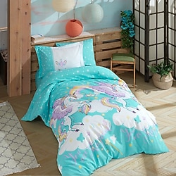 Hobby Magical Aqua Tek Kişilik Poplin Nevresim Takımı
