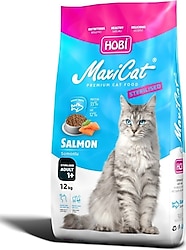 Hobi Maxicat Kısırlaştırılmış Somonlu 12 kg Yetişkin Kedi Maması