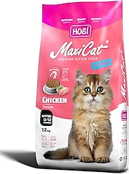 Hobi Maxicat Tavuklu 12 kg Yavru Kedi Maması