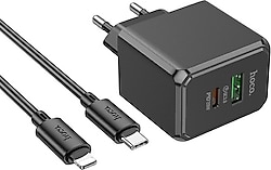Hoco CS14A 20 W Lightning Kablolu Hızlı Şarj Aleti