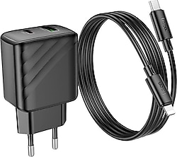 Hoco CS23A 30 W Type-C Kablolu Hızlı Şarj Aleti