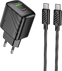 Hoco CS25A 20 W Type-C Kablolu Hızlı Şarj Aleti