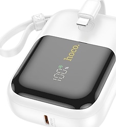 Hoco Q20 Beyaz 10000 mAh Hızlı Şarj Powerbank