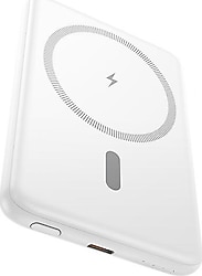 Hoco Tony J140A Beyaz 5000 mAh Hızlı Şarj MagSafe Powerbank