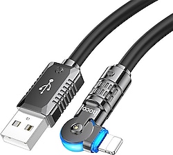 Hoco U118 1.2 m USB to Lightning Hızlı Şarj Kablosu