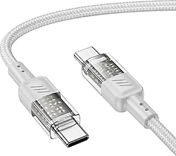Hoco U129 1 m Type-C to Type-C Hızlı Şarj Kablosu