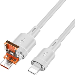 Hoco U131 1.2 m 2in1 Hızlı Şarj Kablosu