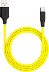 Hoco X21 Plus 1 m USB to Type-C Hızlı Şarj Kablosu
