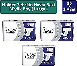 Holder Belbantlı Büyük Boy L 30'lu 3 Adet Hasta Bezi