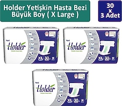 Holder Belbantlı Ekstra Büyük Boy XL 30'lu 3 Adet Hasta Bezi