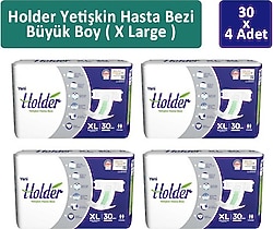 Holder Belbantlı Ekstra Büyük Boy XL 30'lu 4 Adet Hasta Bezi