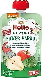 Holle Organik Power Parrot Armut Elma Ispanak Püresi 100 gr