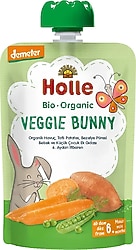 Holle Organik Veggie Bunny Havuç Tatlı Patates Bezelye Püresi 100 gr
