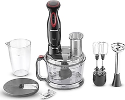 Homend Functionall 2851H 2000 W Kırmızı Mutfak Robotu