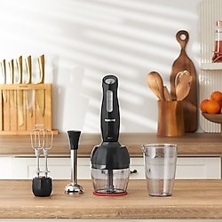 Homend Handmaid 1909H Siyah Kırmızı Blender Set