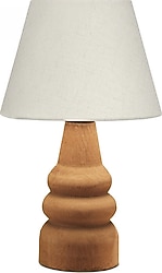 Homing AYD-3562 Natural Ahşap Kumaş Başlıklı Abajur