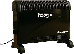 Hoogar German CH-2000 Homojen 2000 W Siyah Konvektör Isıtıcı