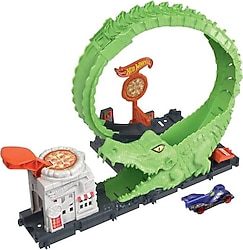 Hot Wheels Düşman Yaratıklar Oyun Seti Gator Loop Attack HKX39