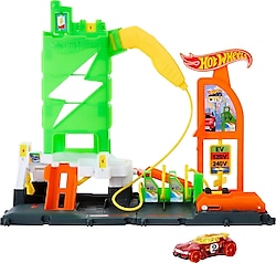 Hot Wheels Elektrikli Araç Şarj İstasyonu Oyun Seti HTN79