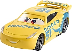 Disney Cars Karanlıkta Parlayan Yarışçılar Dinoco Cruz Ramirez HPG76-HPG81 Oyuncak Araba