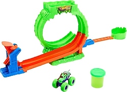 Hot Wheels Monster Trucks Mutant Kaosu Çemberde Yarış Oyun Seti JMK91