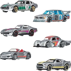 Hot Wheels Silver Series 1:64 Zamac 6'lı Araç Seti JLB26