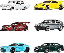 Hot Wheels Silver Series Euro Style 6'lı Araba Seti JLB25