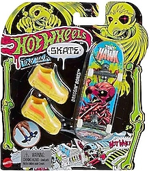 Hot Wheels Skate Neon Temalı Parmak Kaykay ve Ayakkabı Paketi HPG21