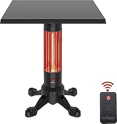 Hottable Tekno Plus 2000 W Uzaktan Kumandalı Infrared Isıtıcı Masa