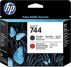 HP 744-F9J88A Siyah ve Kırmızı Kartuş